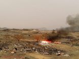 بالصور مخطط بجمعة ربيعه يتحول لمحرقة نفايات
