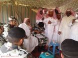 بالصور قائد قوة الطوارئ الخاصة بأبها يقدم واجب العزاء في الشهيد احمد موسى الربعي