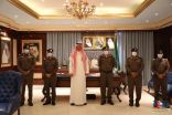 محافظ القنفذة. يشارك في تكريم عدد من رجال الأمن بالمحافظة