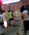 شراحيلي الهلال يعتدي على مواطن أمام أحد المتاجر الشهيرة بالرياض